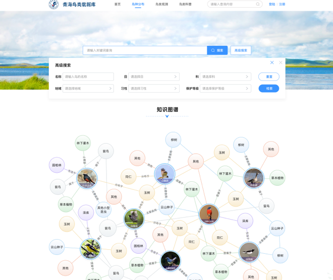 青海鳥類資源庫網(wǎng)站交互及UI設(shè)計